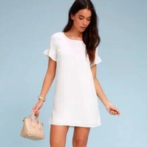Lulu's Chic of Perfection Short Sleeve Shift Dress (L)